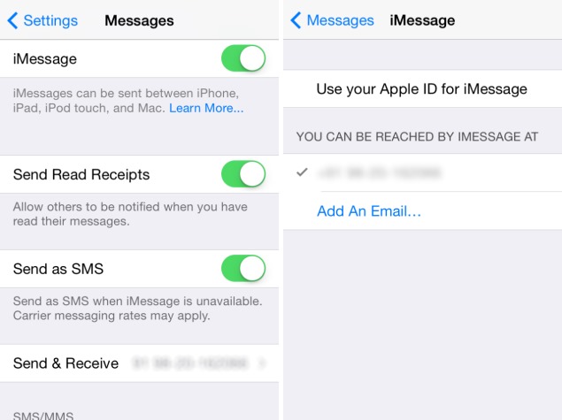 how to set up text message on mac